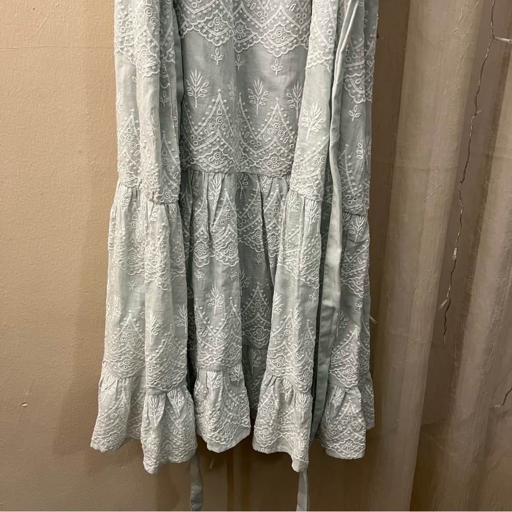 Anthropologie Love Sam Dress Sam Amia Embroidered Lace Maxi Dress - Picture 5 of 13